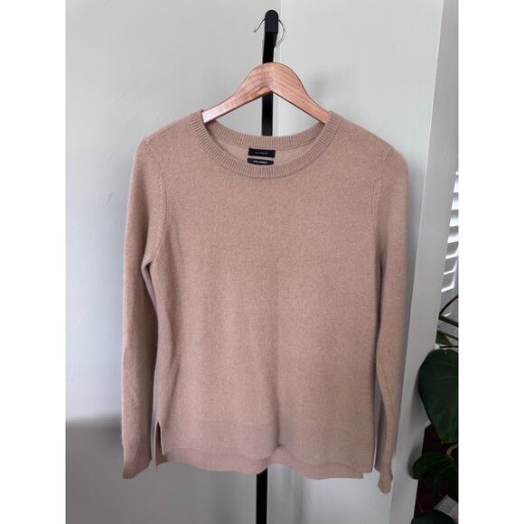 Halogen 100% Cashmere Tan Long Sleeve Sweater Size Medium - Picture 1 of 3